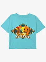 Pokemon Charmander Desert Youth Girls Boxy Crop T-Shirt