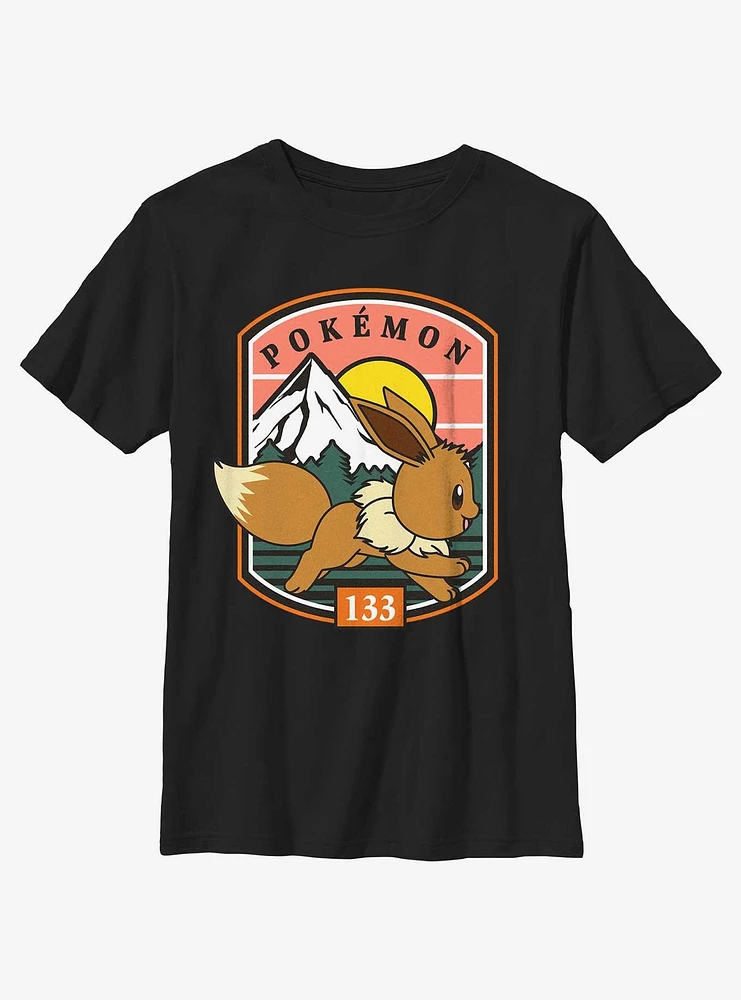 Pokemon Eevee Out For A Run Youth T-Shirt