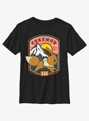 Pokemon Eevee Out For A Run Youth T-Shirt