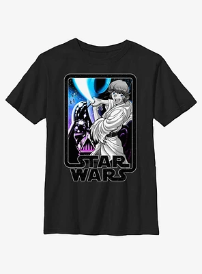 Star Wars Anime Lightsaber Fight Youth T-Shirt