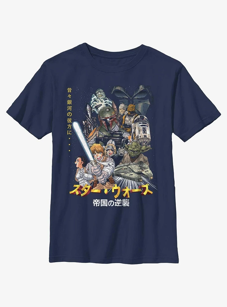 Star Wars Anime Group Stance Youth T-Shirt