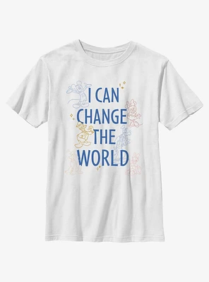 Disney Mickey Mouse & Friends I Can Change The World Youth T-Shirt