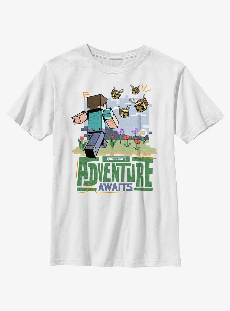 Minecraft Adventure Awaits Youth T-Shirt