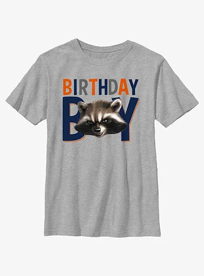 Marvel Guardians Of The Galaxy Birthday Boy Rocket Youth T-Shirt