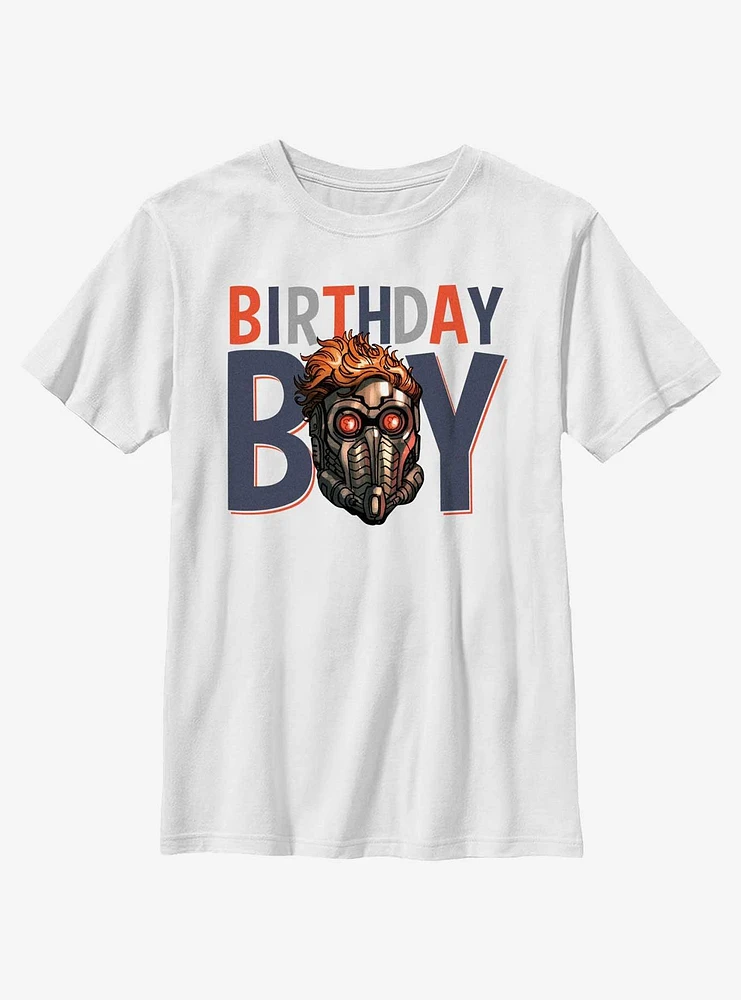 Marvel Guardians Of The Galaxy Birthday Boy Star Lord Youth T-Shirt