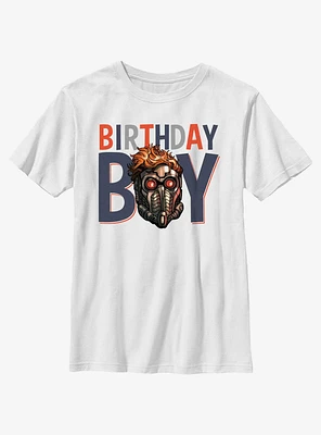 Marvel Guardians Of The Galaxy Birthday Boy Star Lord Youth T-Shirt