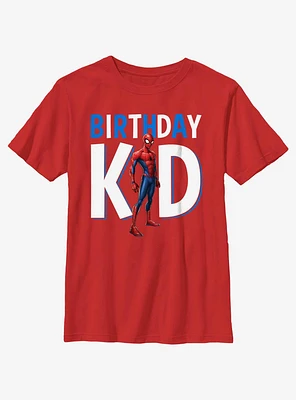 Marvel Spider-Man Birthday Kid Portrait Youth T-Shirt