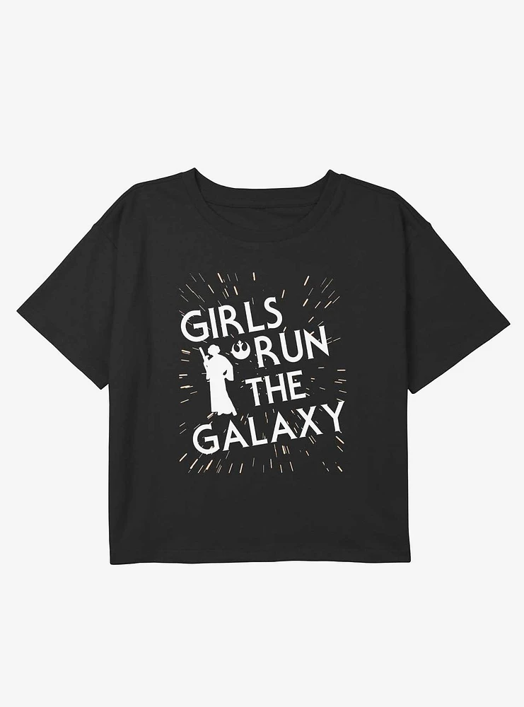 Star Wars The Rebel Girl Me Youth Girls Boxy Crop T-Shirt