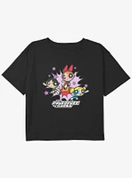 The Powerpuff Girls Power Burst Youth Boxy Crop T-Shirt