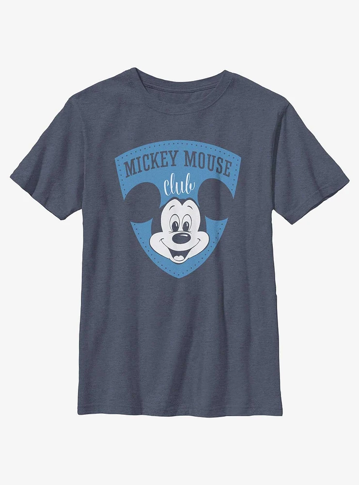 Disney100 Mickey Mouse Club Shield Youth T-Shirt