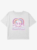 The Powerpuff Girls Pastel Grl Pwr Youth Boxy Crop T-Shirt