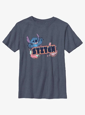 Disney Lilo & Stitch Bubble Font Youth T-Shirt