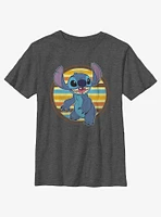 Disney Lilo & Stitch Retro Stripe Youth T-Shirt