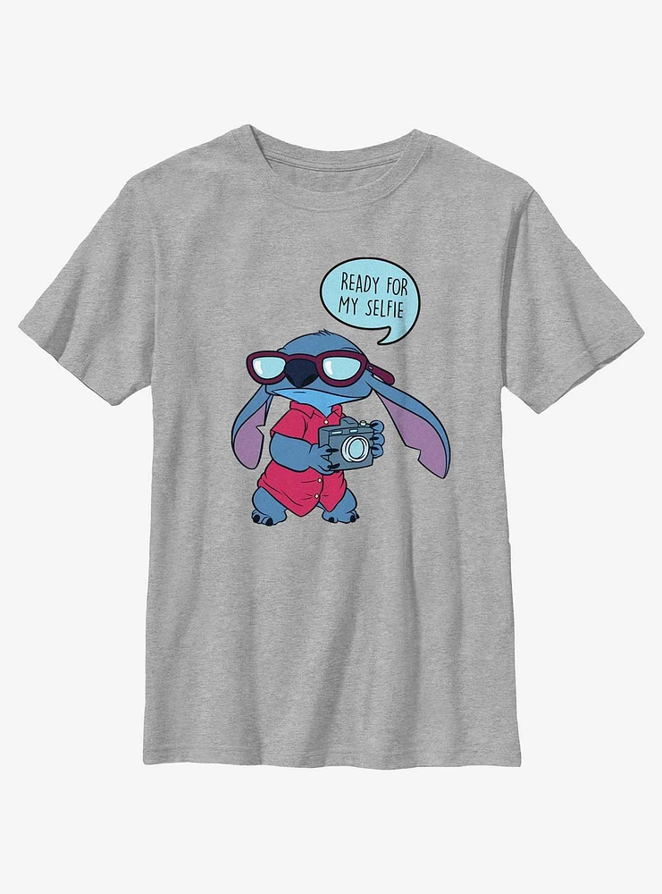 Disney Lilo & Stitch Ready For My Selfie Youth T-Shirt