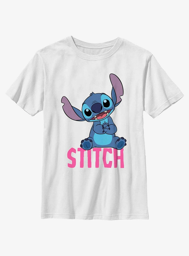 Disney Lilo & Stitch Sitting Name Youth T-Shirt