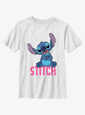 Disney Lilo & Stitch Sitting Name Youth T-Shirt