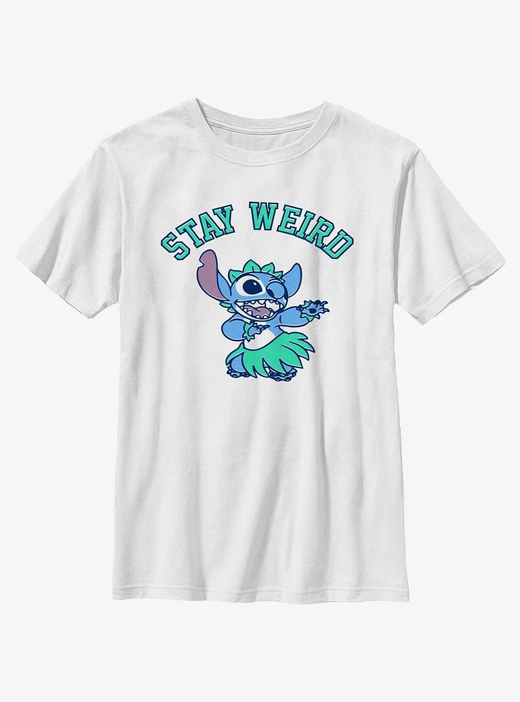 Disney Lilo & Stitch Stay Weird Hula Youth T-Shirt