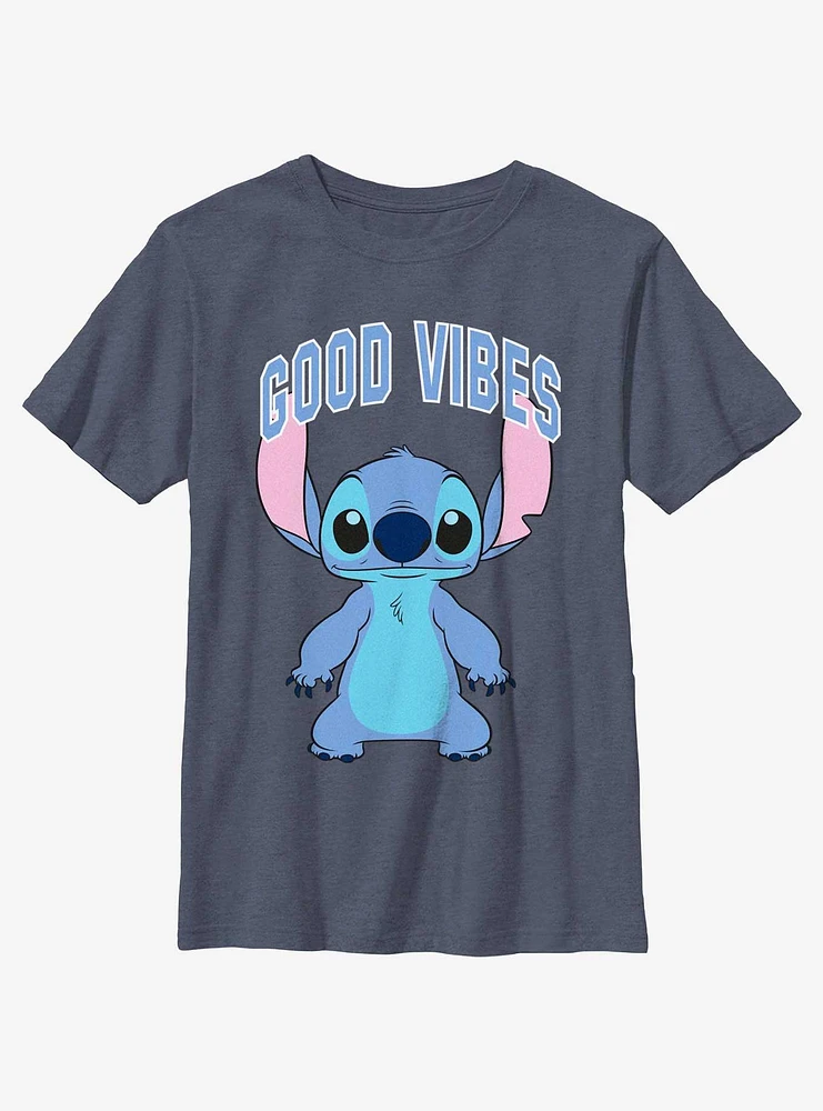 Disney Lilo & Stitch Good Vibes Standing Youth T-Shirt