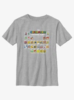 Nintendo Super Mario Periodic Table Youth T-Shirt