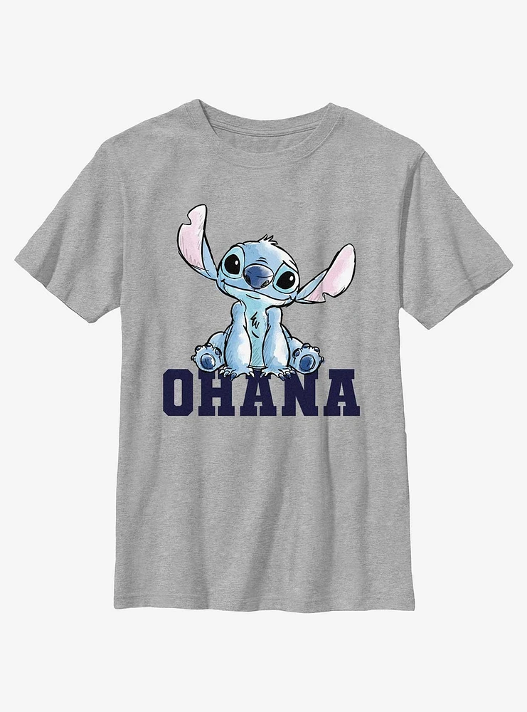 Disney Lilo & Stitch Ohana Sitting Youth T-Shirt