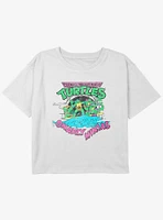 Teenage Mutant Ninja Turtles Gnarly Ninjas Youth Girls Boxy Crop T-Shirt