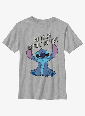 Disney Lilo & Stitch No Talky Before Coffee Youth T-Shirt