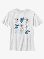 Disney Lilo & Stitch Multi Poses Youth T-Shirt