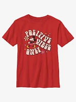 Disney Mickey Mouse Positive Vibes Only Youth T-Shirt