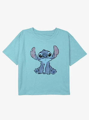 Disney Lilo & Stitch Simply Youth Girls Boxy Crop T-Shirt