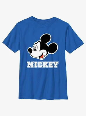 Disney Mickey Mouse Head Icon Outline Youth T-Shirt