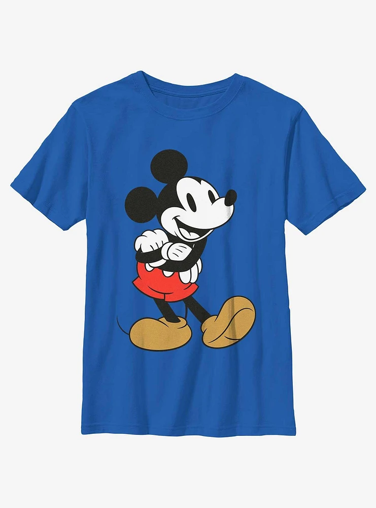 Disney Mickey Mouse Smiling Stance Youth T-Shirt