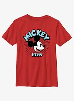 Disney Mickey Mouse 1928 Head Icon Youth T-Shirt