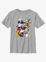 Disney Mickey Mouse & Friend Group Hanging Out Youth T-Shirt