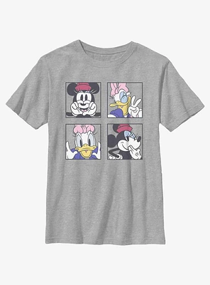 Disney Mickey Mouse Minnie Daisy Selfies Youth T-Shirt