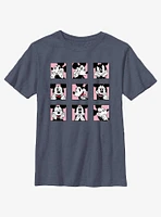 Disney Mickey Mouse Silly Faces Grid Youth T-Shirt