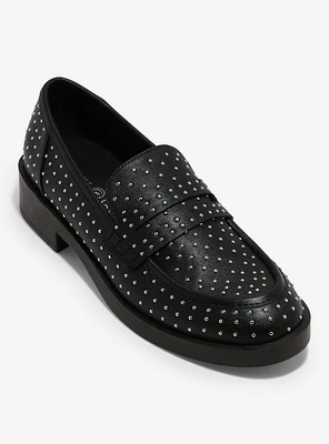 Chinese Laundry Black Studded Loafers