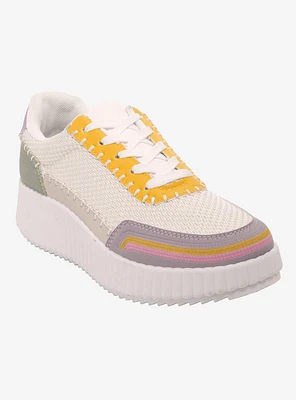 Chinese Laundry Muted Pastel Color-Block Sneakers