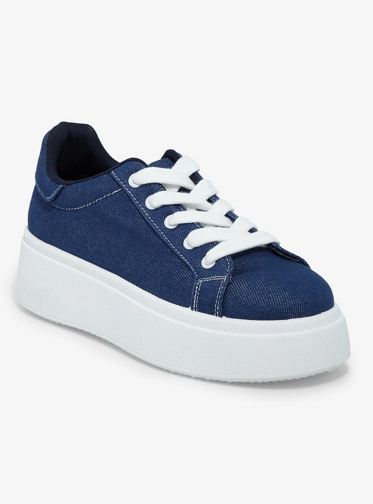 Dirty Laundry Denim Platform Sneakers