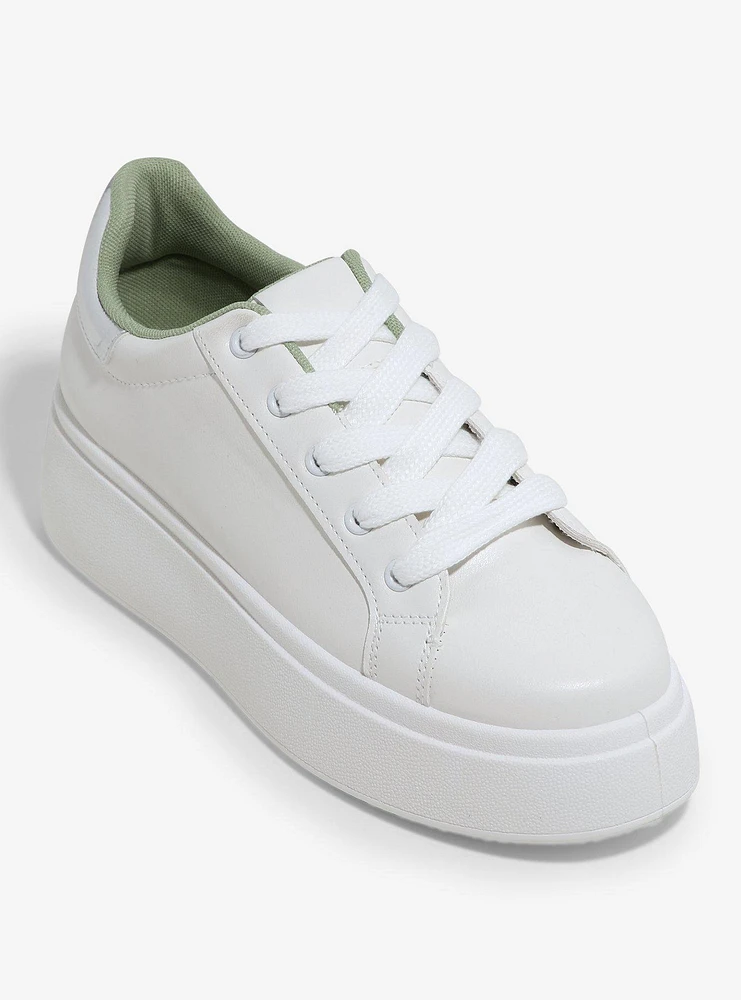 Dirty Laundry White Chunky Sneakers