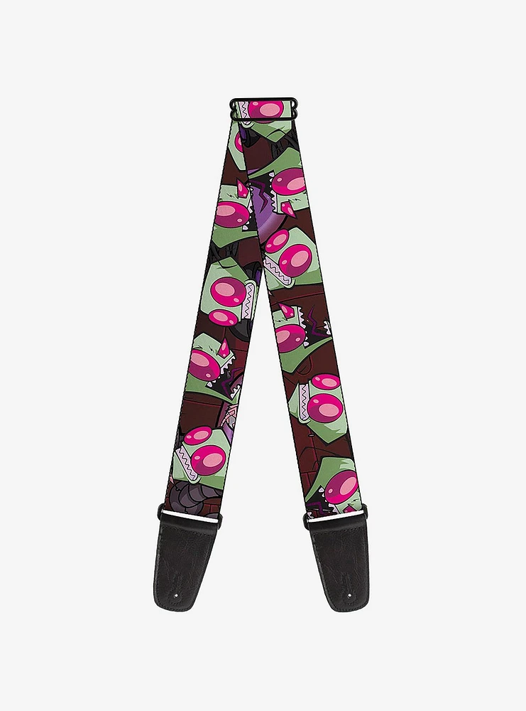 Invader Zim Close Up Poses Guitar Strap