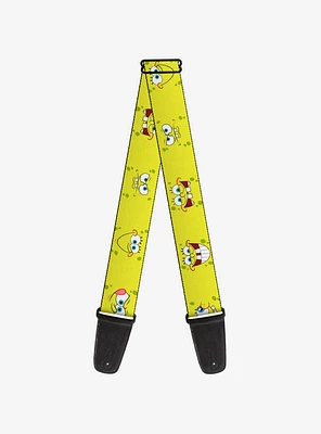 SpongeBob SquarePants Expressions Yellow Guitar Strap