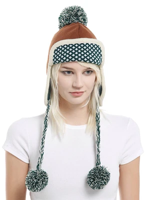 Frog & Mushroom Pom Tassel Beanie