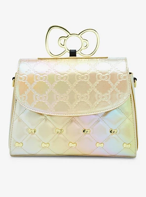 Loungefly Hello Kitty 50th Anniversary Gold Bow Crossbody Bag