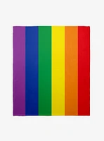 Rainbow Pride Flag Throw Blanket