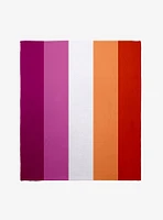 Lesbian Pride Flag Throw Blanket