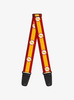 DC Comics The Flash Logo Stripe Guitar Strap