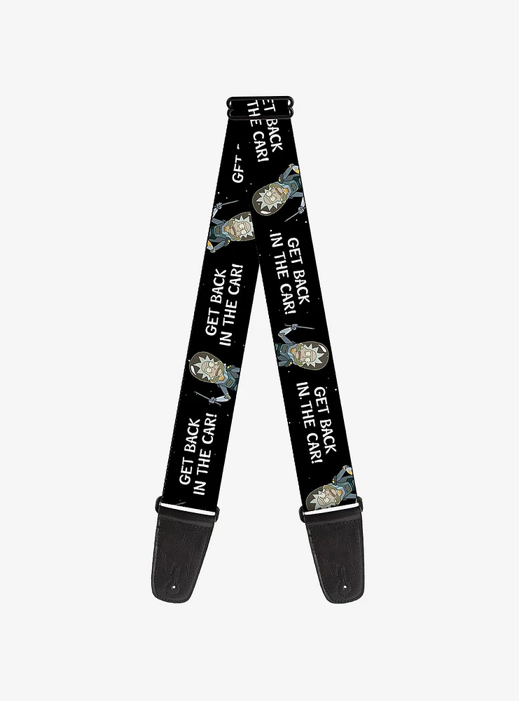 Rick and Morty Rick Get Back In the Car Pose Guitar Strap