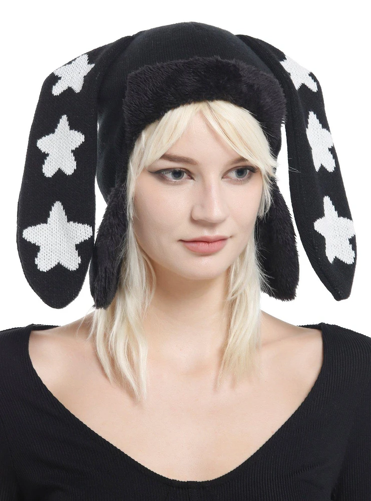 Bunny Ear Star Trapper Hat