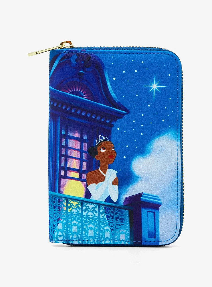 Loungefly Disney The Princess And The Frog Tiana Wish Glow-In-The-Dark Zipper Wallet