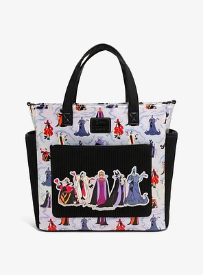 Loungefly Disney Villains Iridescent Convertible Tote Bag